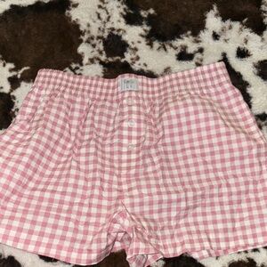Pink Gingham Women's Shorts